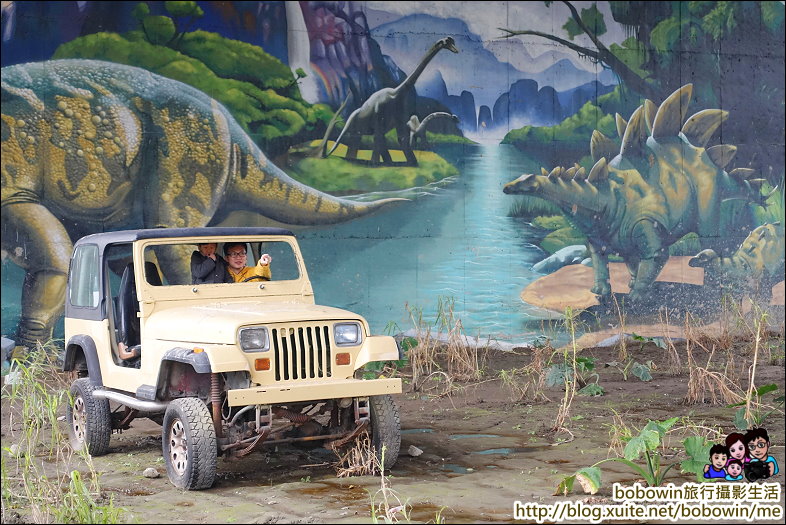 帶小孩騎腳踏車，逛免費3D侏儸紀恐龍公園