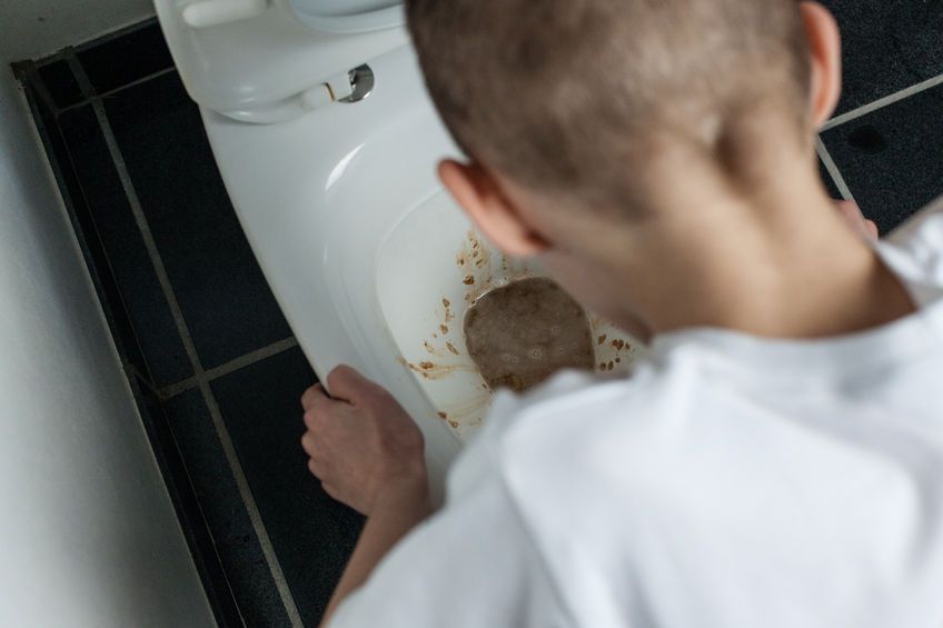 New years at the toilet