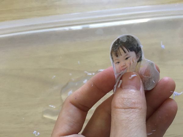 自製寶寶透明貼紙
