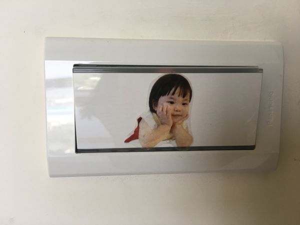 自製寶寶透明貼紙
