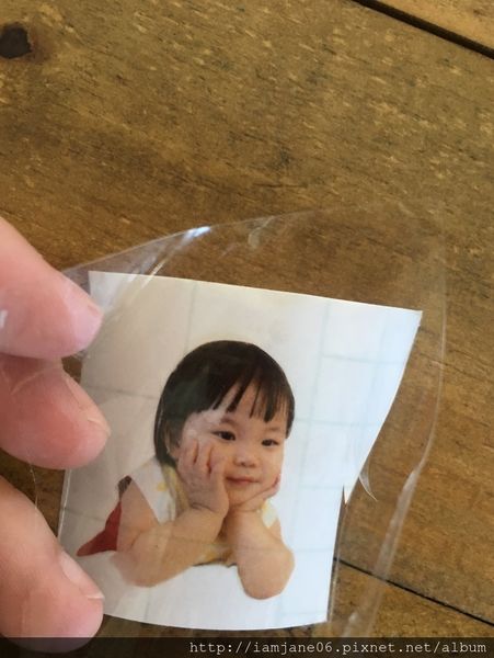 自製寶寶透明貼紙