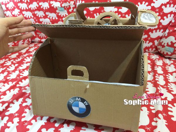 紙箱DIY震撼兒童紙箱名車，BMW敞篷車