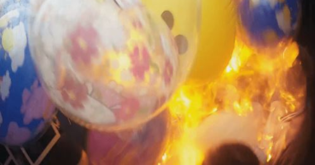 氣球,氫氣,發光氣球,爆炸