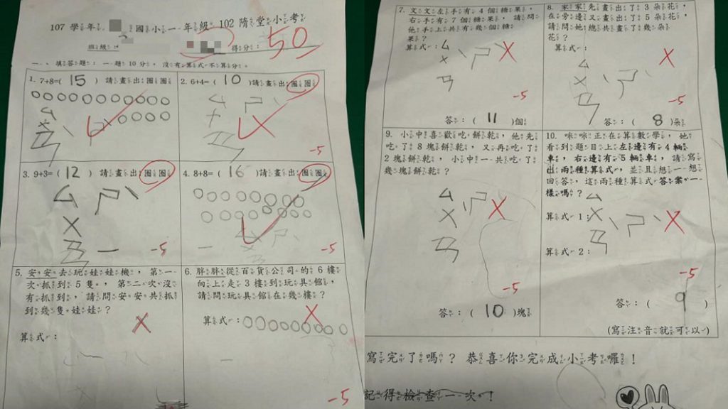 只寫「算式」考50分,父母為何總要孩子認真唸書?
