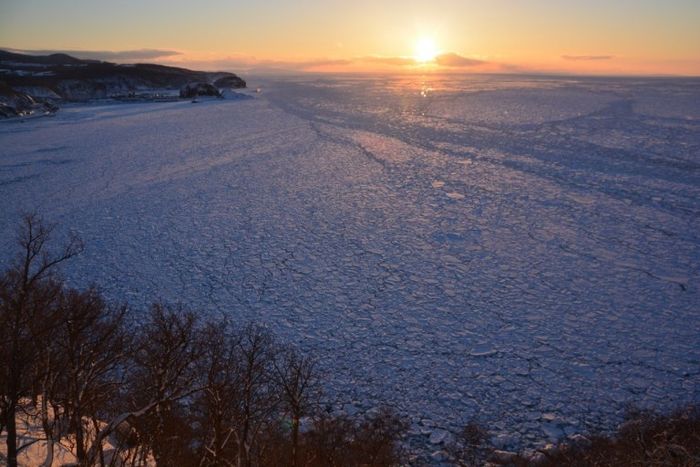 北海道,流冰,破冰船