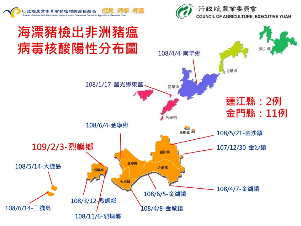 非洲豬瘟,中國 非洲豬瘟,金門